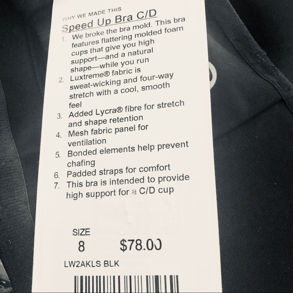 Lululemon Speed Up Bra *High Support for C/D Cup - Picture 6 of 7